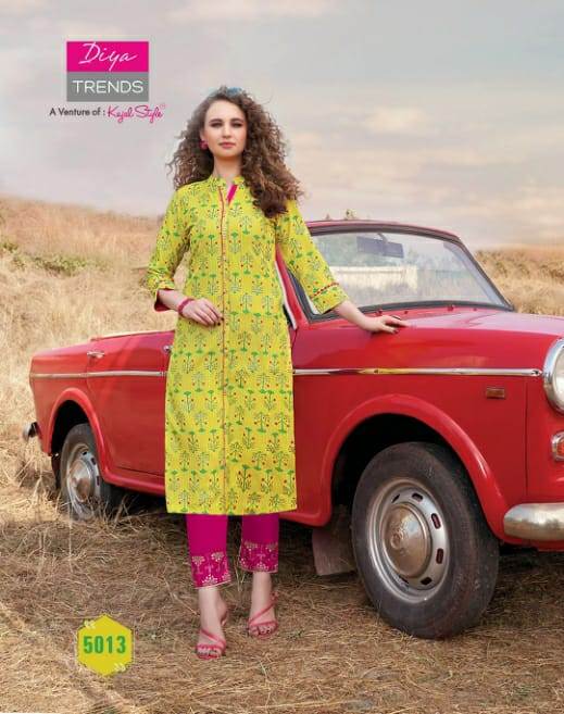 Biba`s 5 By Diya Trends Kurti With Bottom Collection.