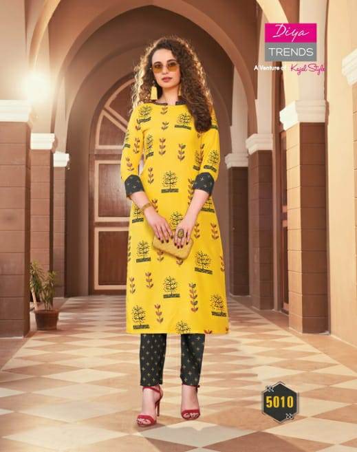 Biba`s 5 By Diya Trends Kurti With Bottom Collection.