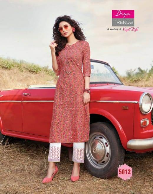 Biba`s 5 By Diya Trends Kurti With Bottom Collection.