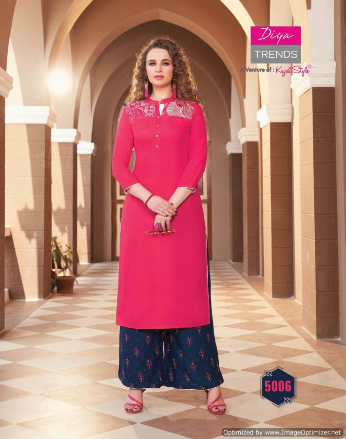 Biba`s 5 By Diya Trends Kurti With Bottom Collection.