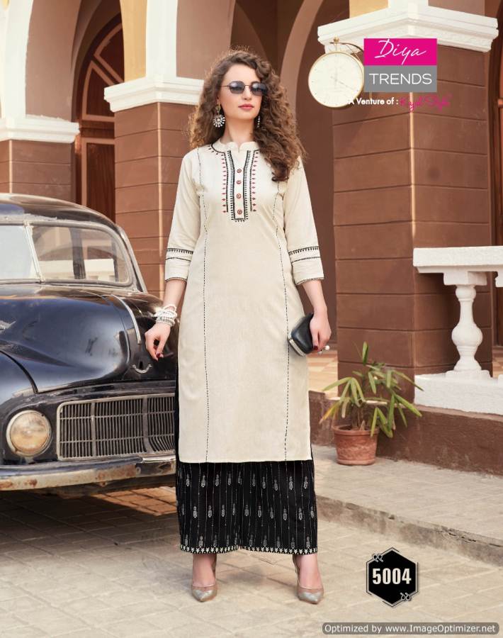 Biba`s 5 By Diya Trends Kurti With Bottom Collection.