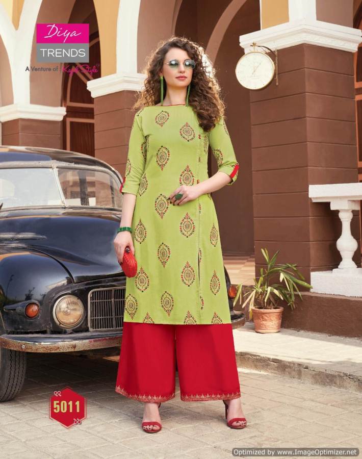 Biba`s 5 By Diya Trends Kurti With Bottom Collection.