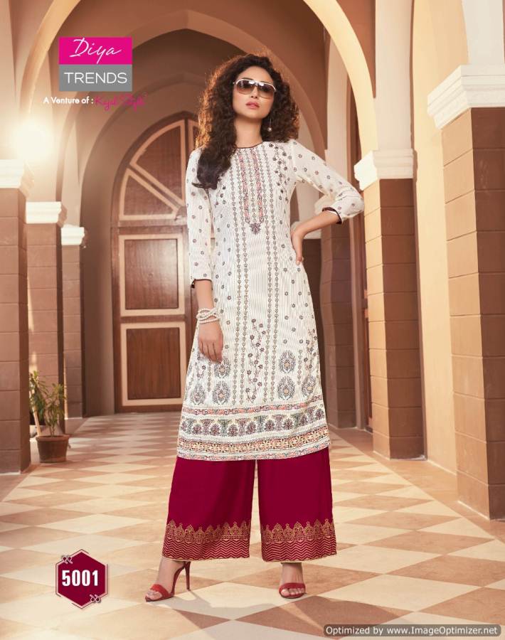Biba`s 5 By Diya Trends Kurti With Bottom Collection.