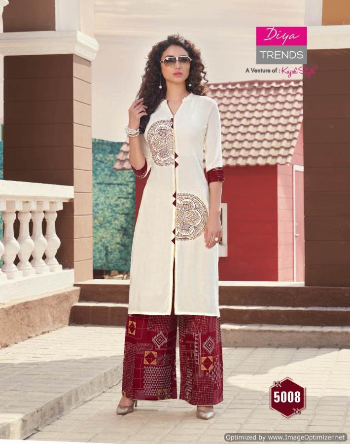 Biba`s 5 By Diya Trends Kurti With Bottom Collection.