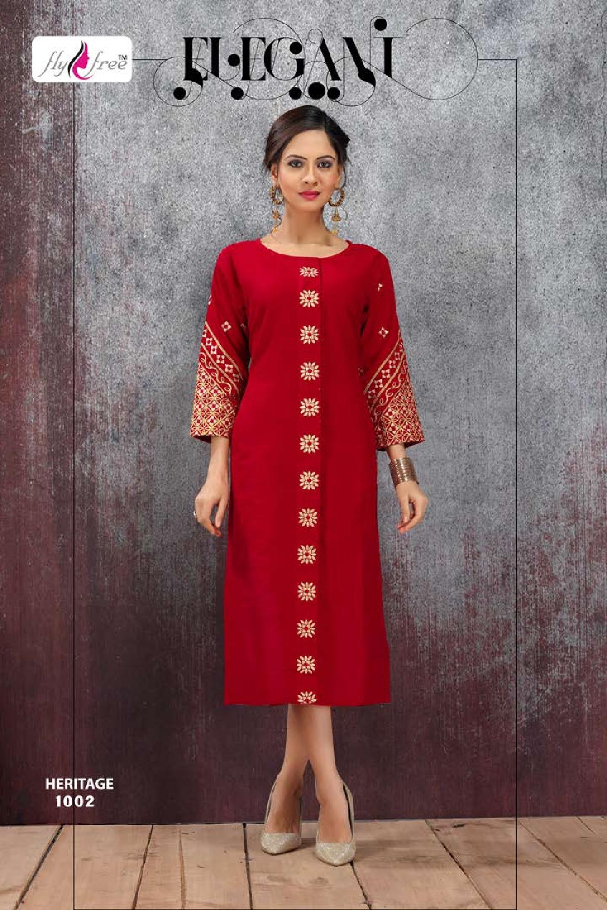 Fly Free Present Heritage Kurti Collection