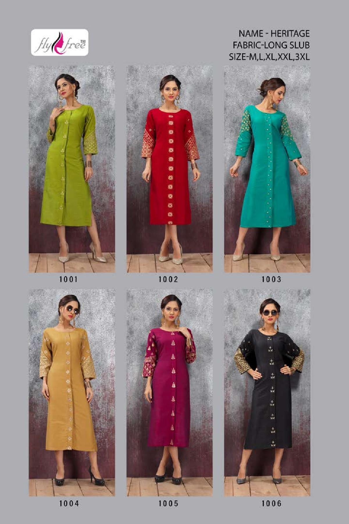 Fly Free Present Heritage Kurti Collection