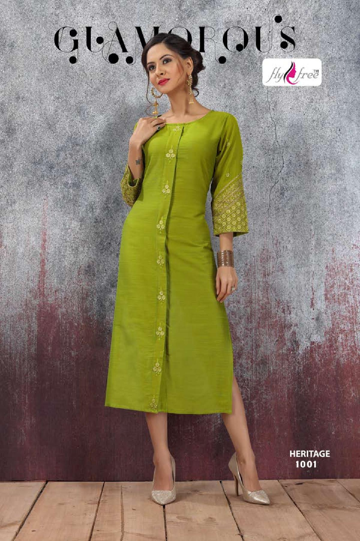 Fly Free Present Heritage Kurti Collection