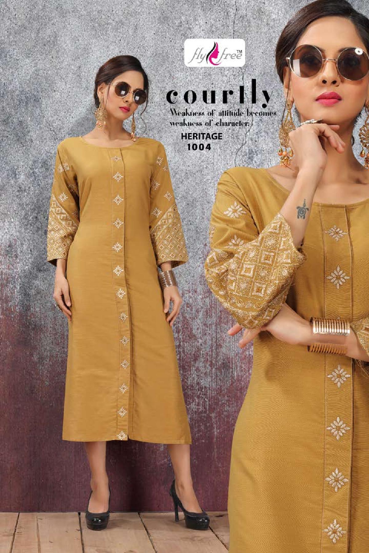 Fly Free Present Heritage Kurti Collection