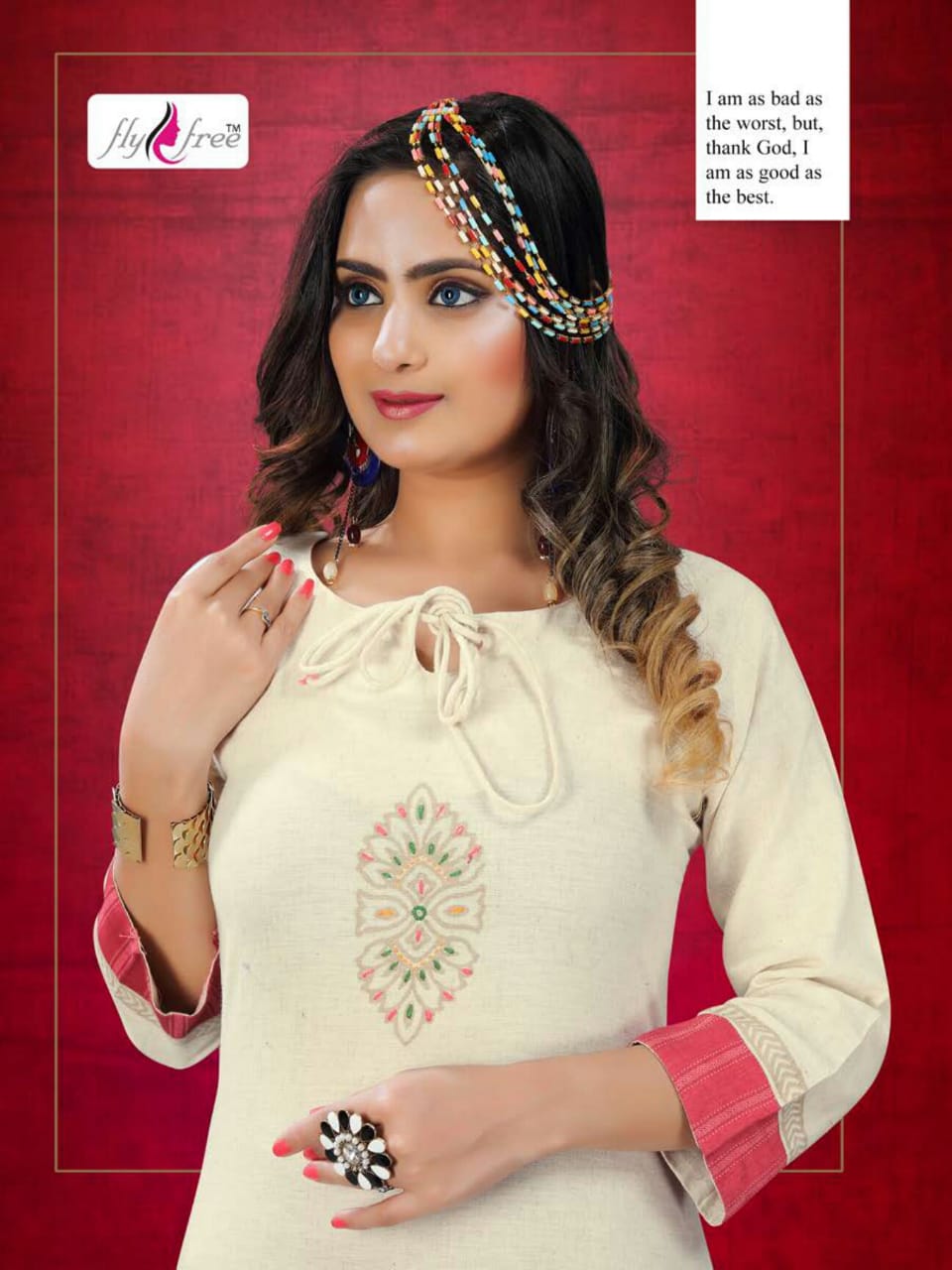 Fly Free Present Hakoba Kurtis Catalogue