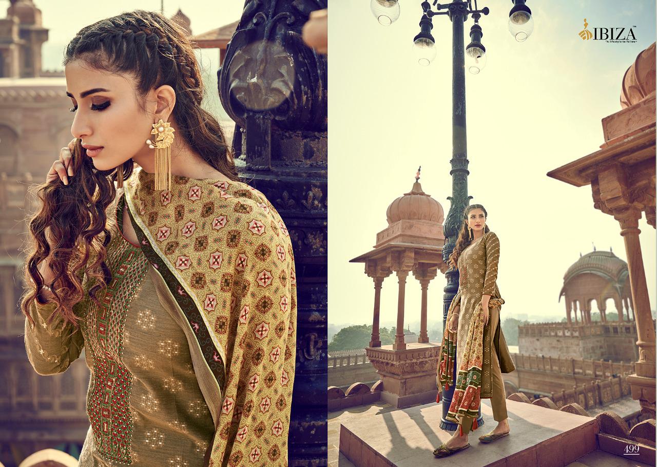 Ibiza Present Patola Dress Material Catalogue