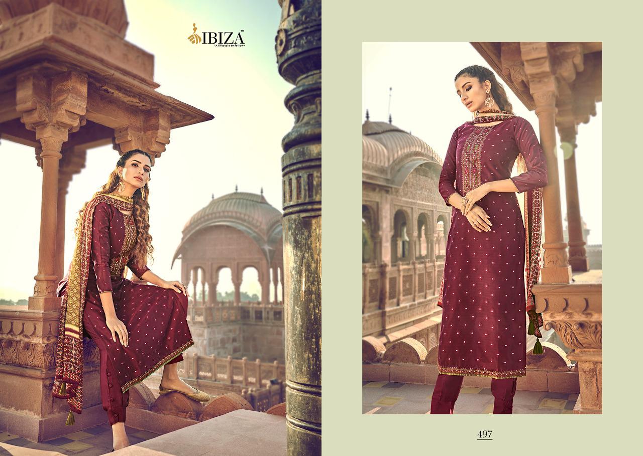 Ibiza Present Patola Dress Material Catalogue