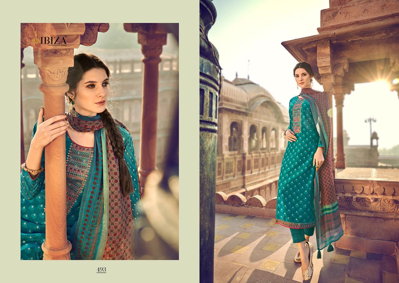 Ibiza Present Patola Dress Material Catalogue