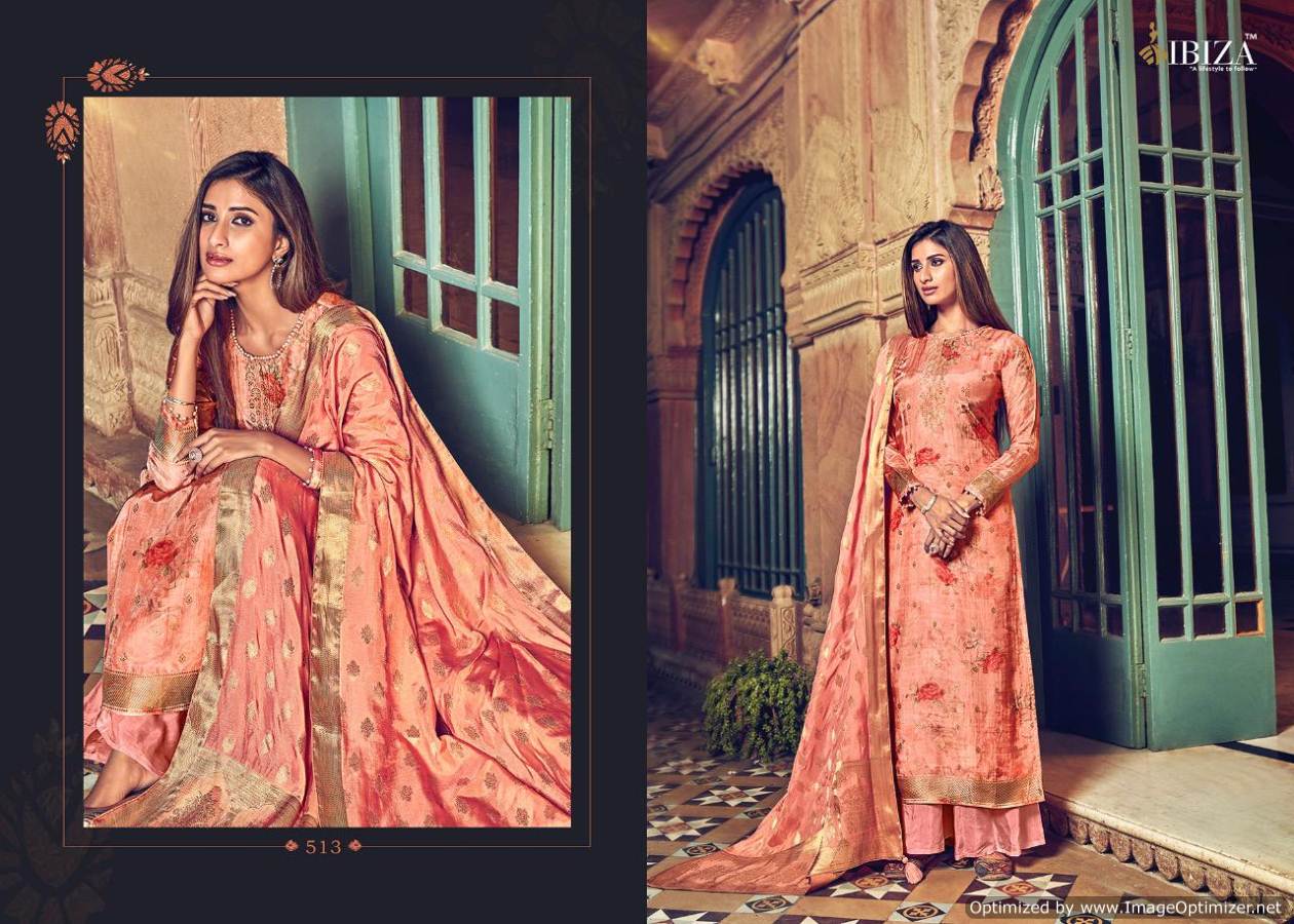 Ibiza Present Sabya Digital Printed Dress Material