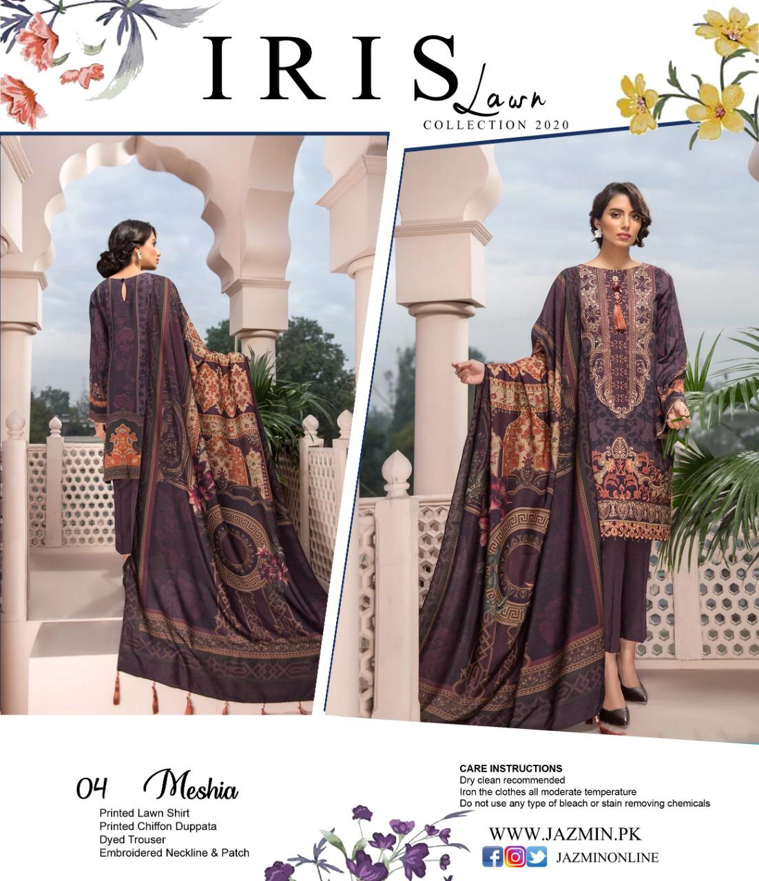 Iris Lawn Collection 2020 Pakistani Salwar Suits