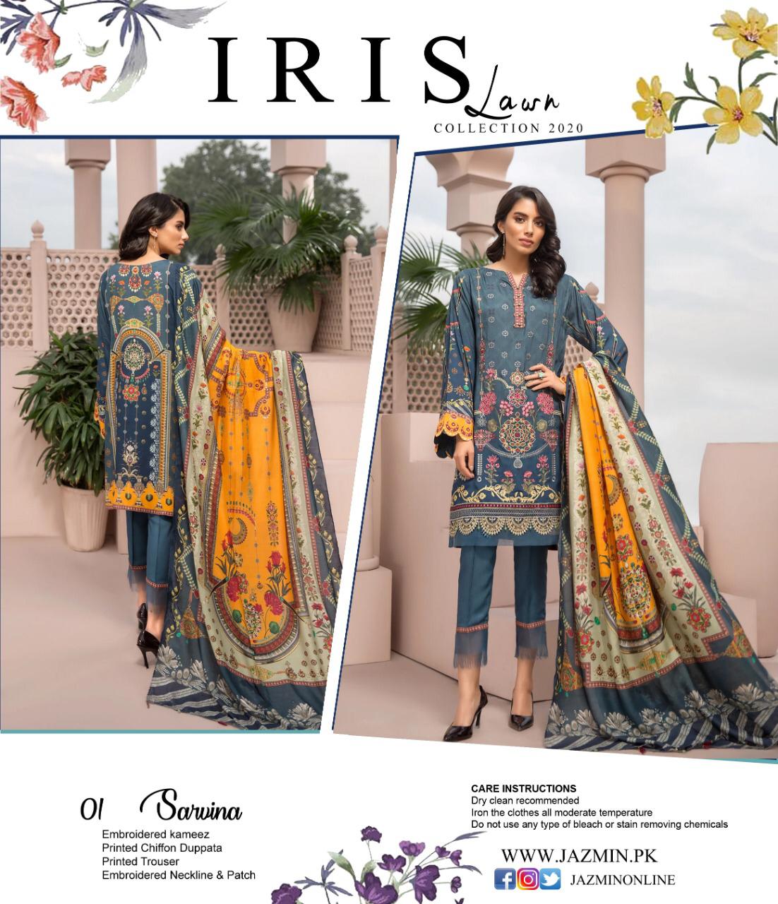 Iris Lawn Collection 2020 Pakistani Salwar Suits