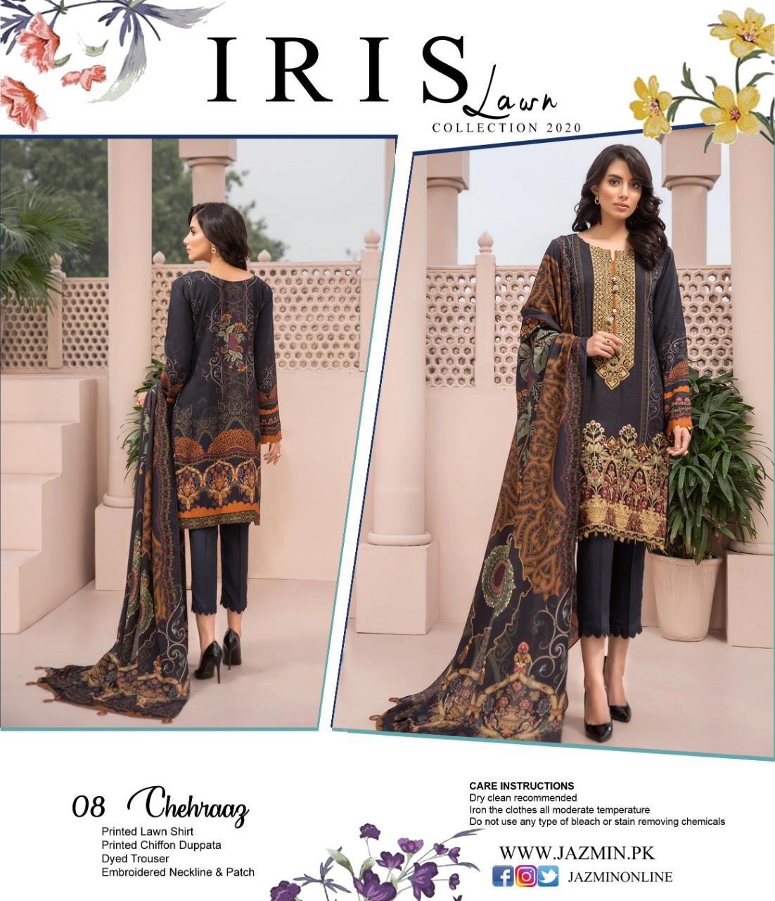 Iris Lawn Collection 2020 Pakistani Salwar Suits