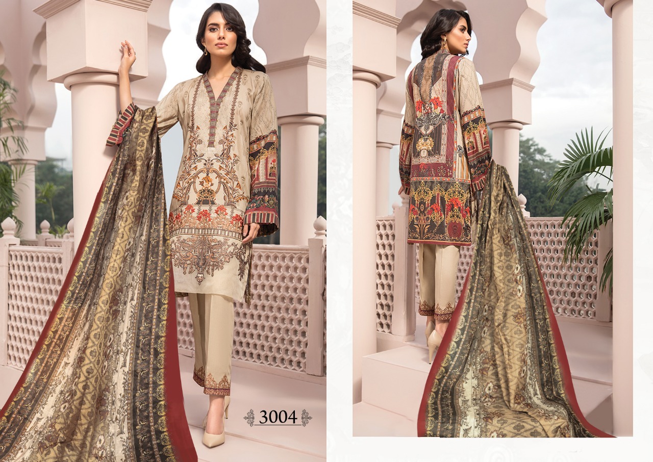 Iris Present  Karachi Cotton Vol 3 Cotton Karachi Dress Material