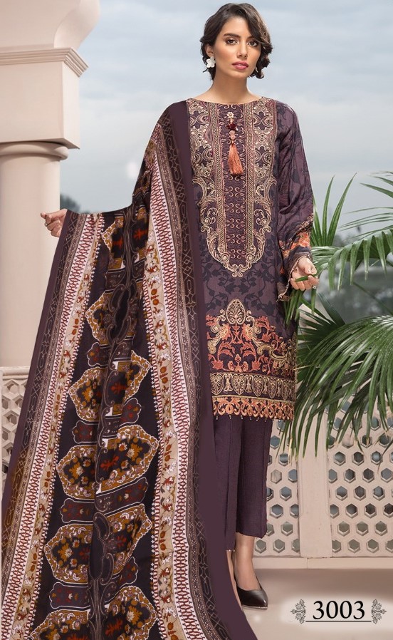 Iris Present  Karachi Cotton Vol 3 Cotton Karachi Dress Material