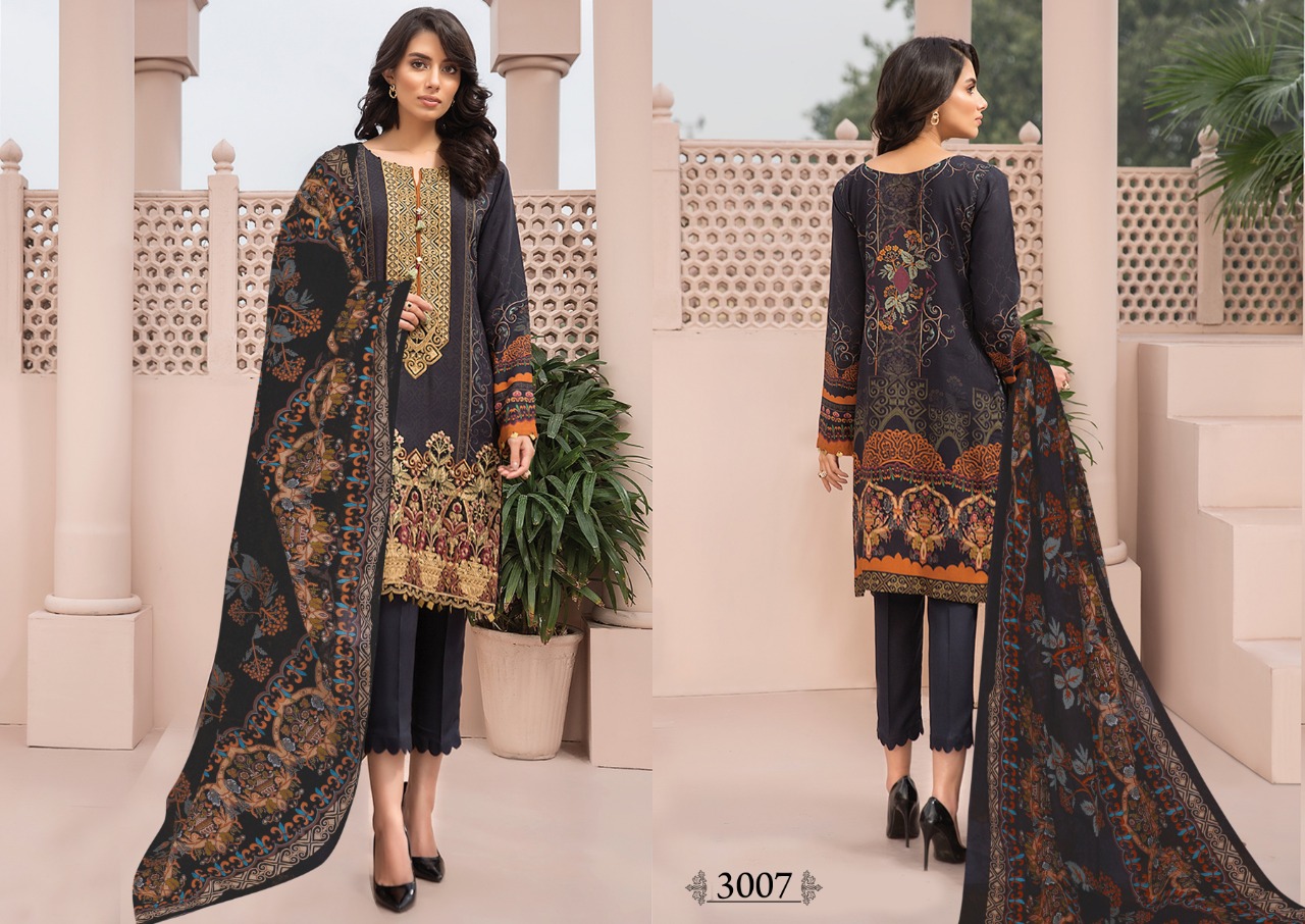 Iris Present  Karachi Cotton Vol 3 Cotton Karachi Dress Material