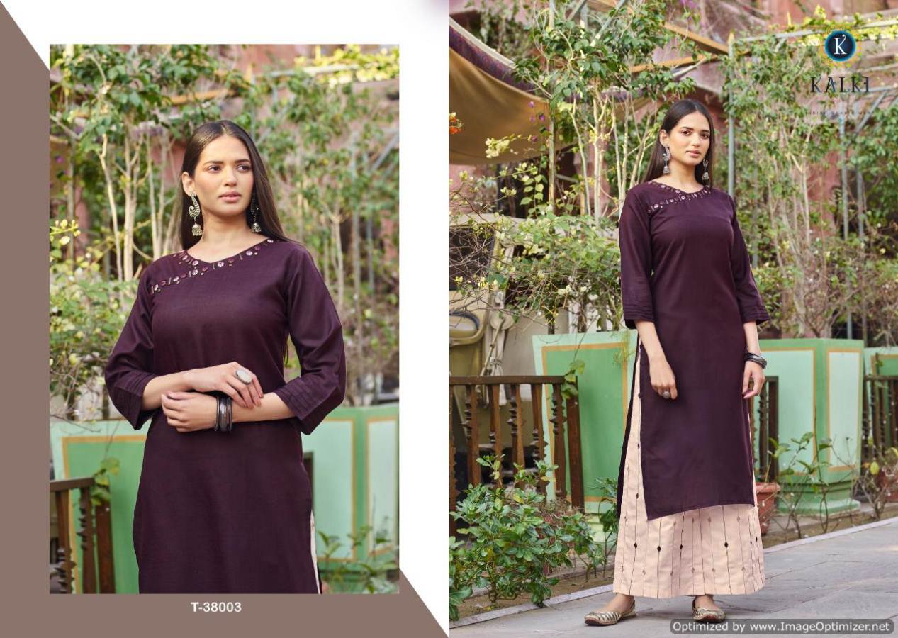 Kalki Present Mirow Vol 7 Kurti With Bottom Collection.
