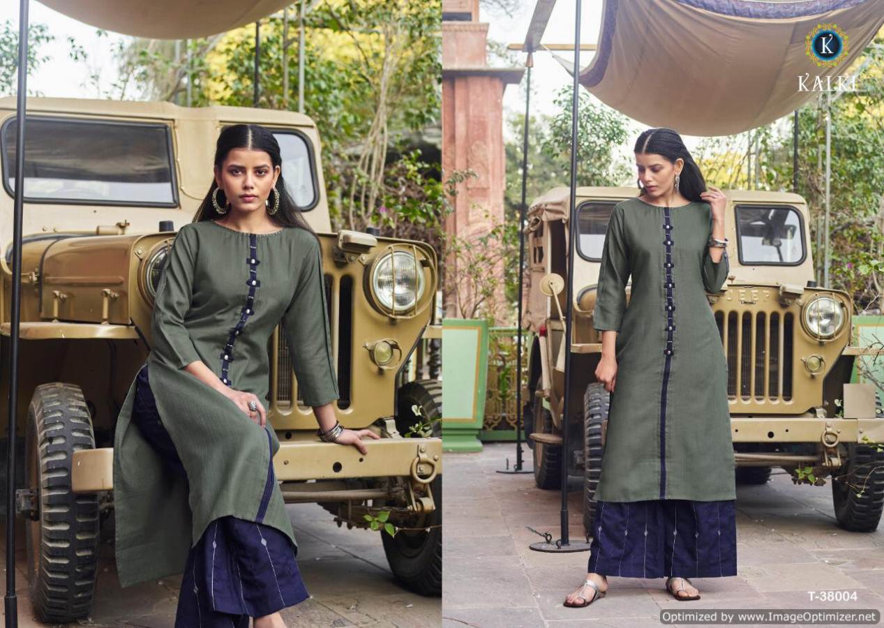 Kalki Present Mirow Vol 7 Kurti With Bottom Collection.
