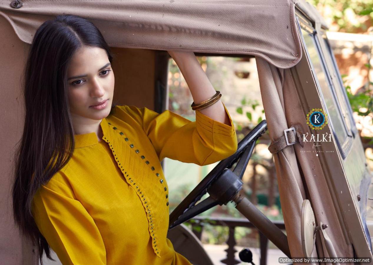 Kalki Present Mirow Vol 7 Kurti With Bottom Collection.