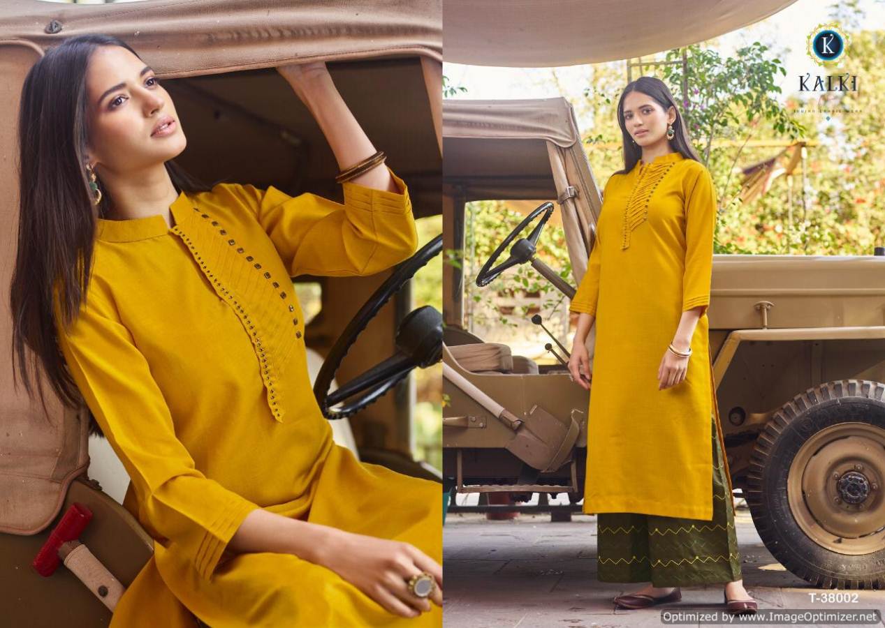 Kalki Present Mirow Vol 7 Kurti With Bottom Collection.