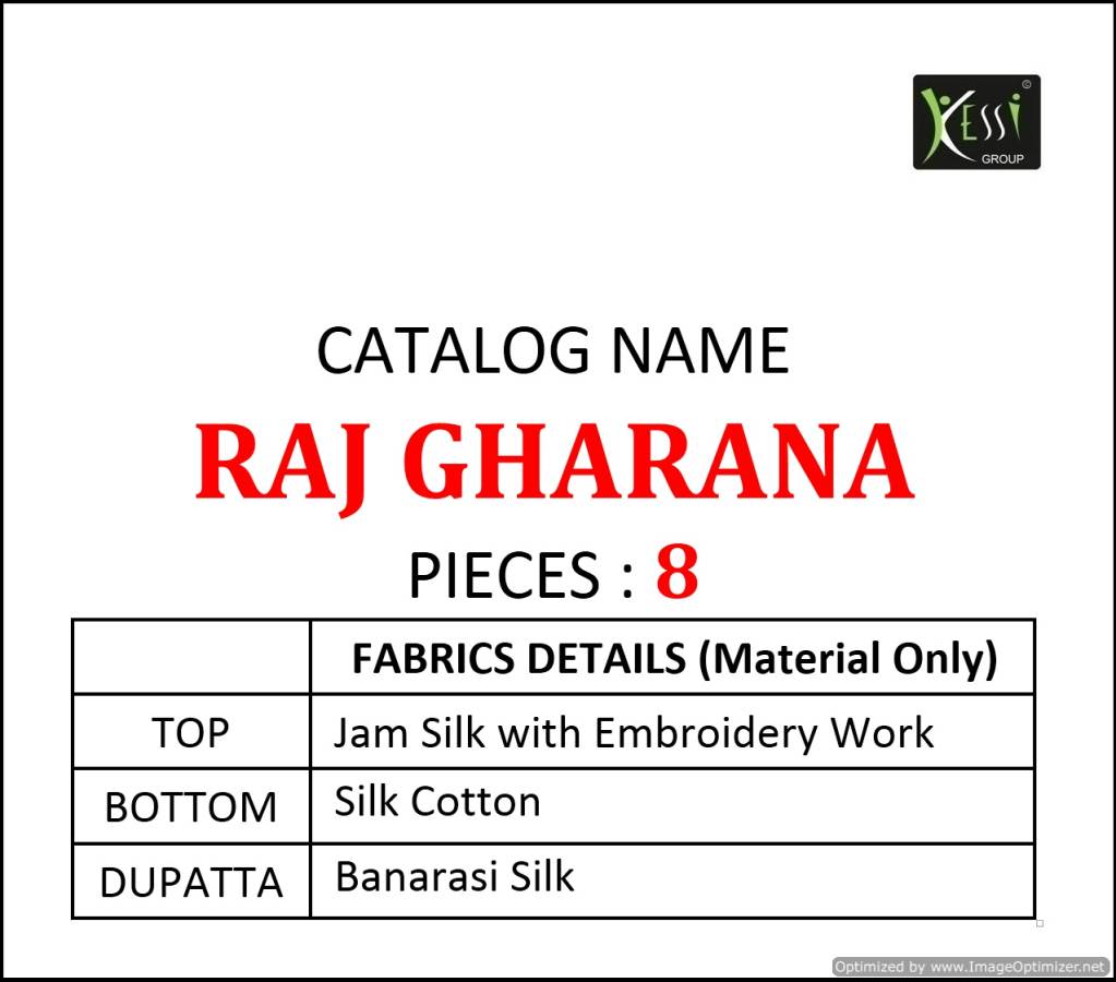 Kessi Present Raj Gharana Dress Material Collection.