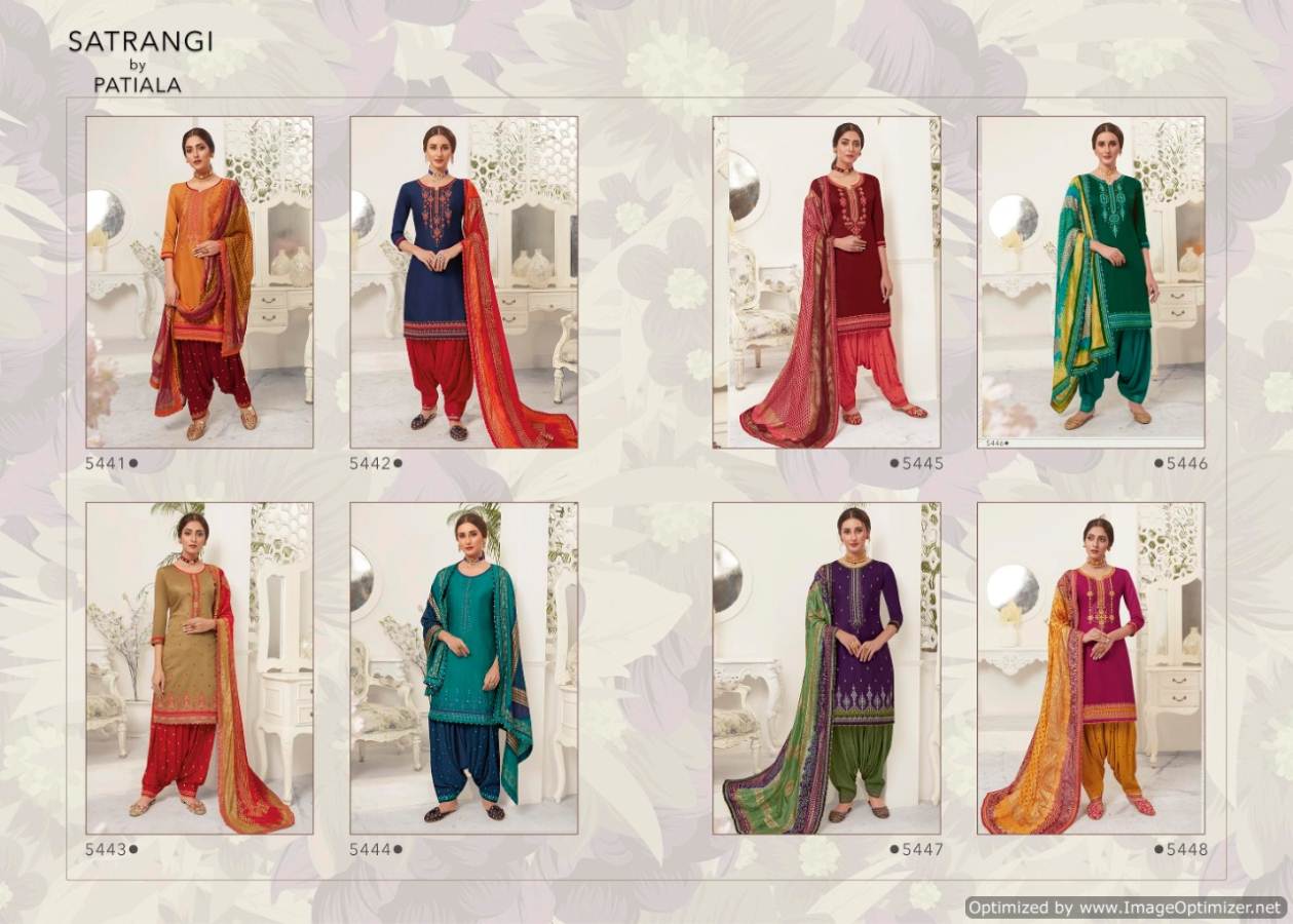 Kessi Present Satrangi By Patiala Dress Material Collection