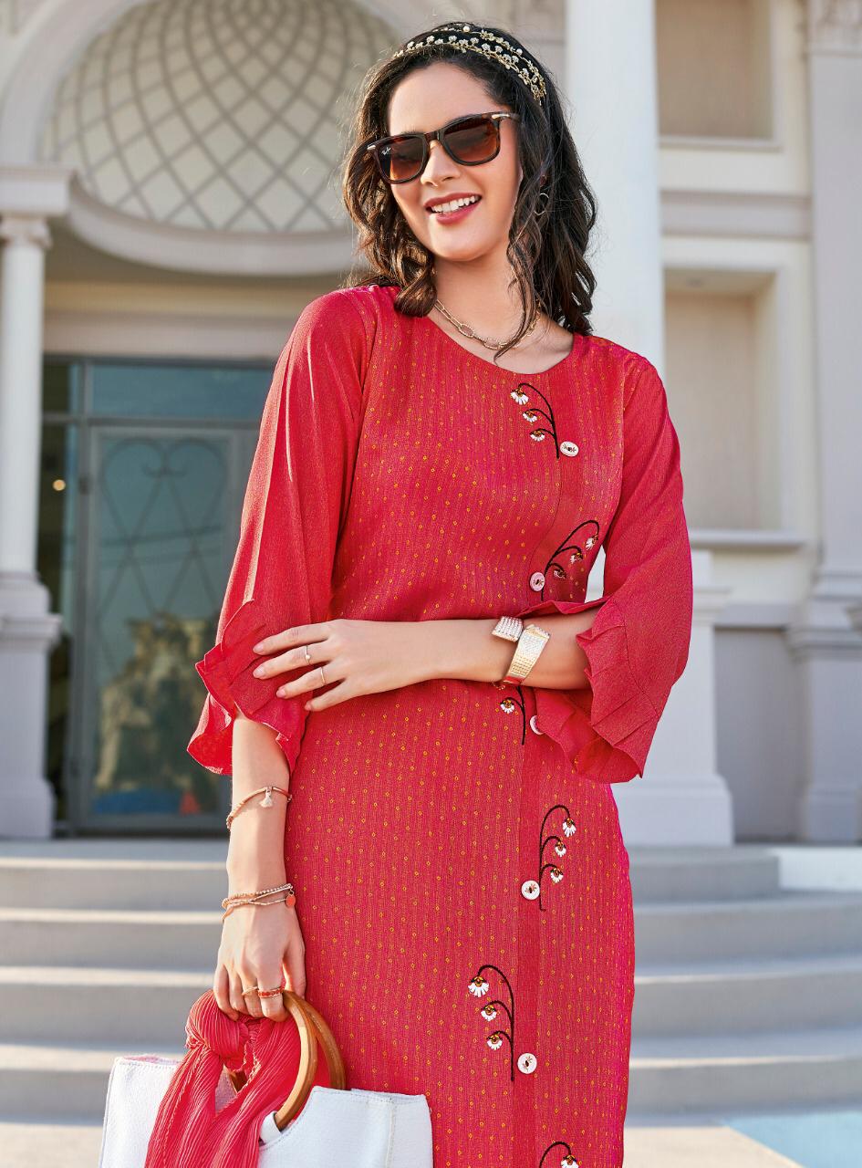 Ladies Flavour Present Limelight Kurtis Catalogue