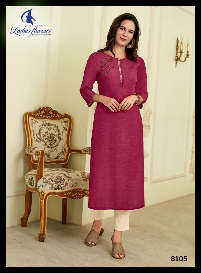 Ladies Flavour Present Mayra Kurti With Palazzo