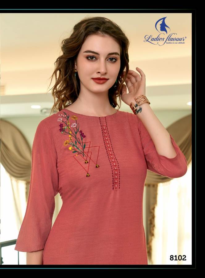 Ladies Flavour Present Mayra Kurti With Palazzo