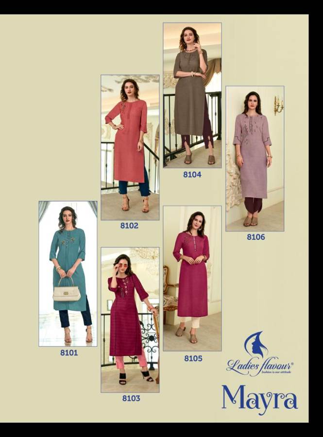 Ladies Flavour Present Mayra Kurti With Palazzo
