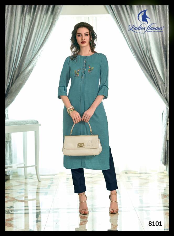 Ladies Flavour Present Mayra Kurti With Palazzo