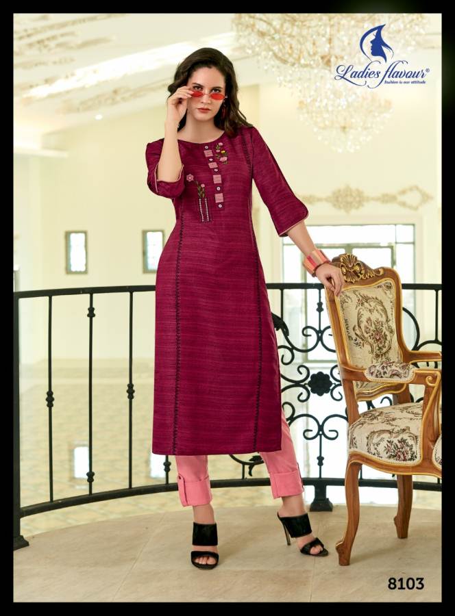 Ladies Flavour Present Mayra Kurti With Palazzo