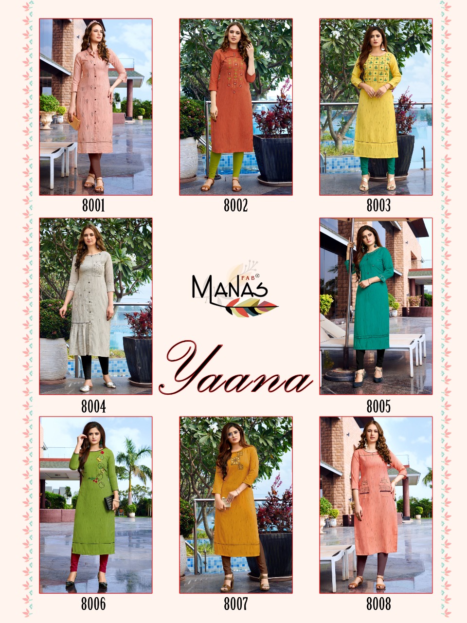 Manas Present Yaana Kurtis Catalogue