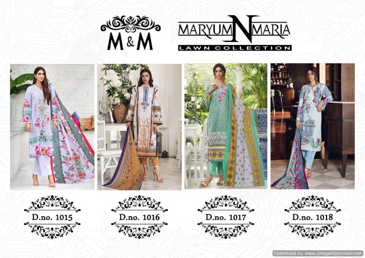 Maryum N Maria Ready Made Lawn Cotton Printed Karachi Dress