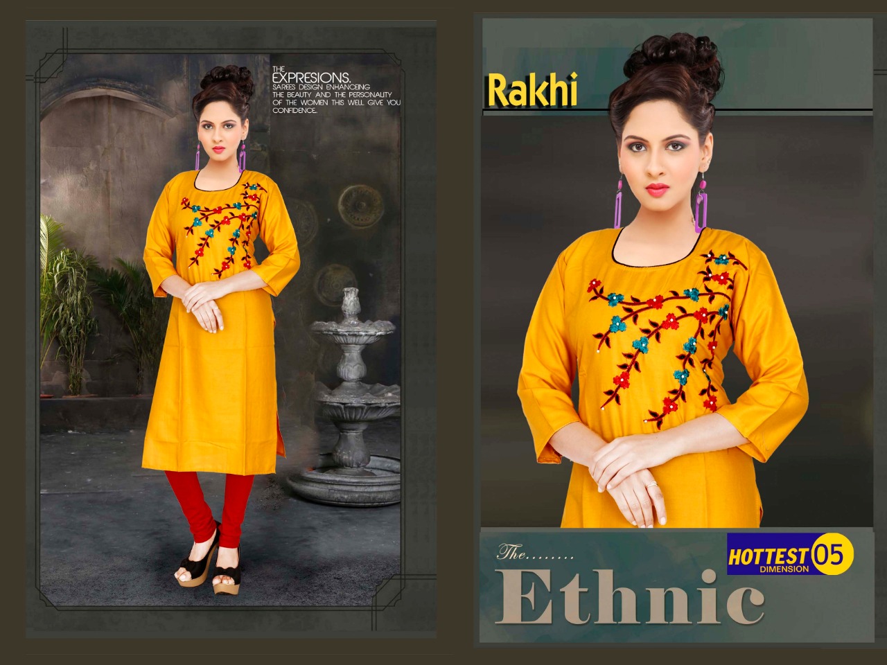 Rakhi Casual Wear Kurtis Catalogue