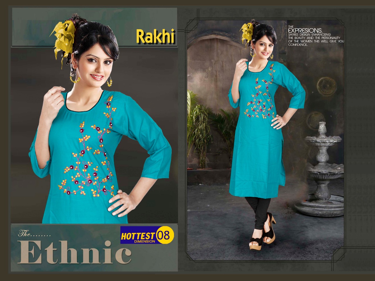 Rakhi Casual Wear Kurtis Catalogue