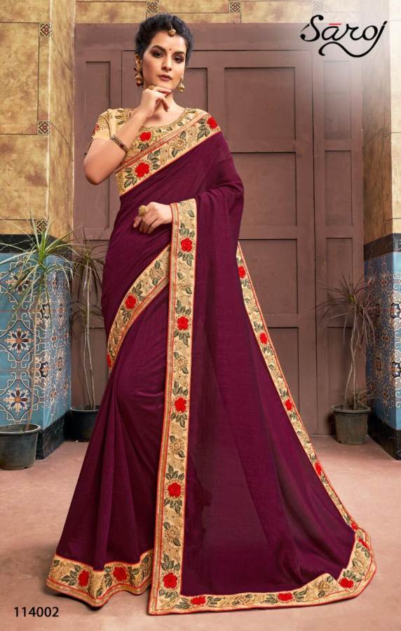 Saroj Present Dark And Lovely Festive Wear Saree Collection
