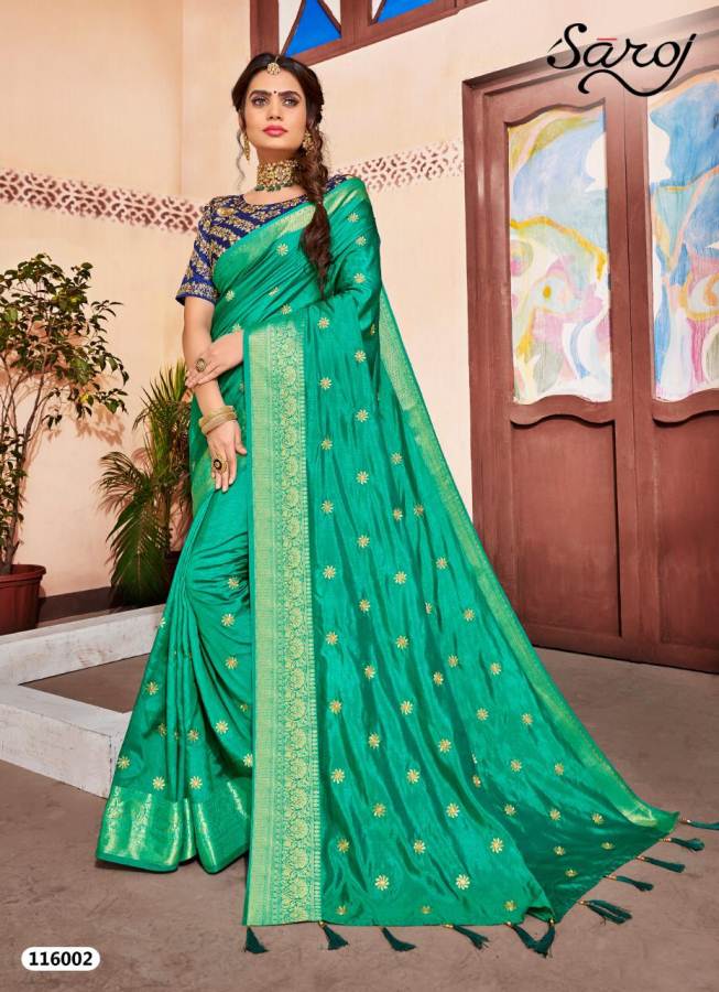 Saroj Present Silk India Vol 3 Designer Two Tone Festive Wear Saree