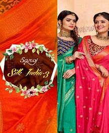 Saroj Present Silk India Vol 3 Designer Two Tone Festive Wear Saree