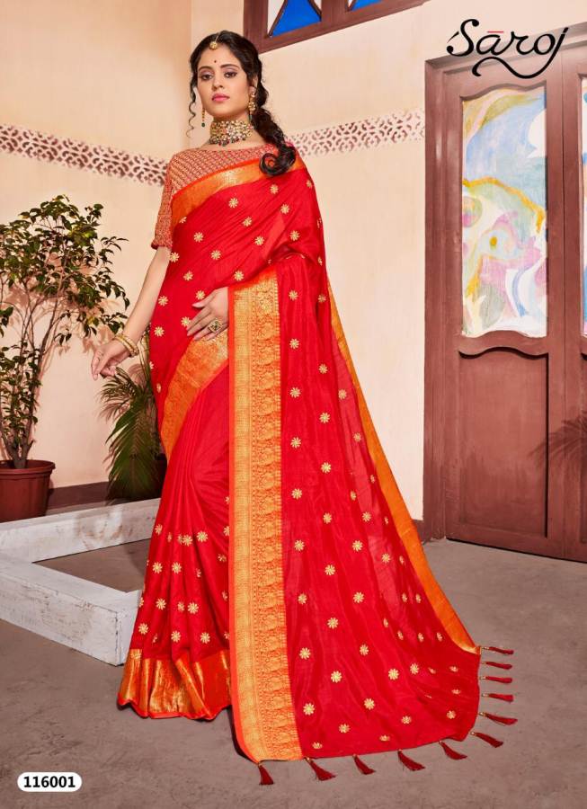 Saroj Present Silk India Vol 3 Designer Two Tone Festive Wear Saree