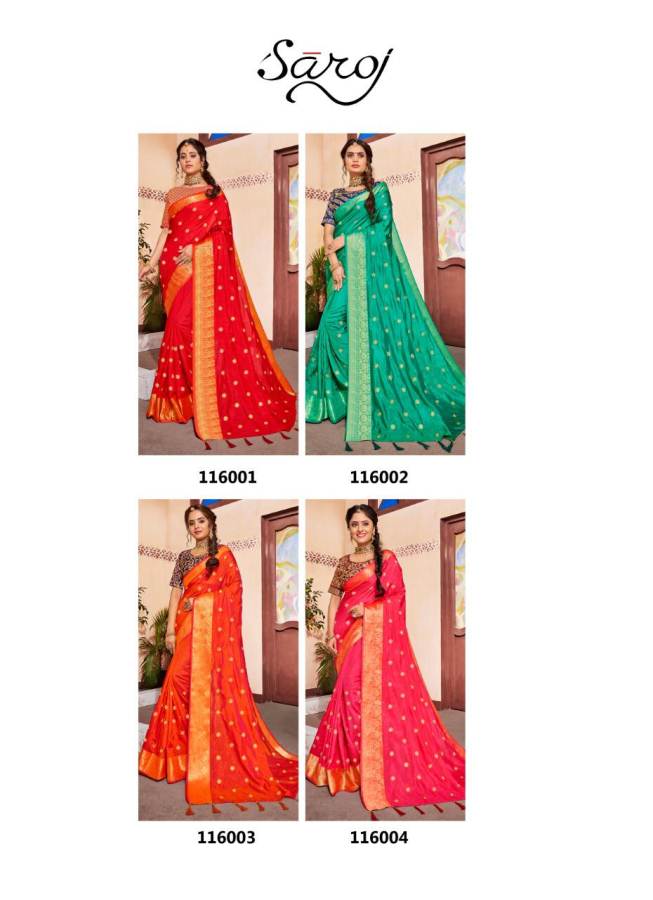 Saroj Present Silk India Vol 3 Designer Two Tone Festive Wear Saree