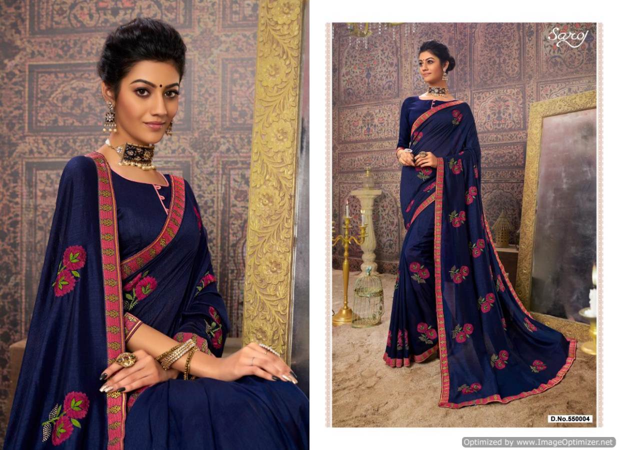 Saroj Present Spicy Look Heavy Saree Collection