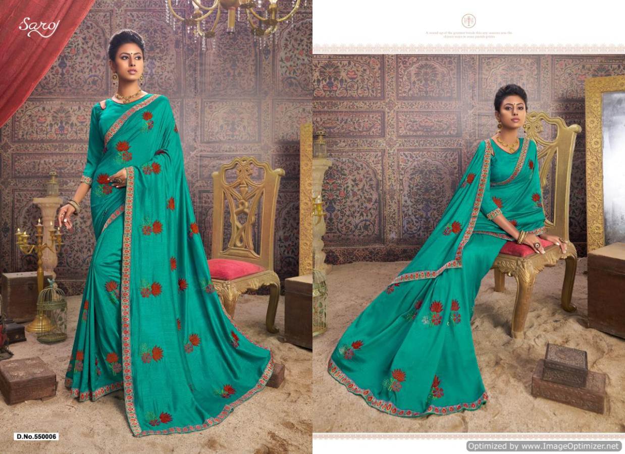 Saroj Present Spicy Look Heavy Saree Collection