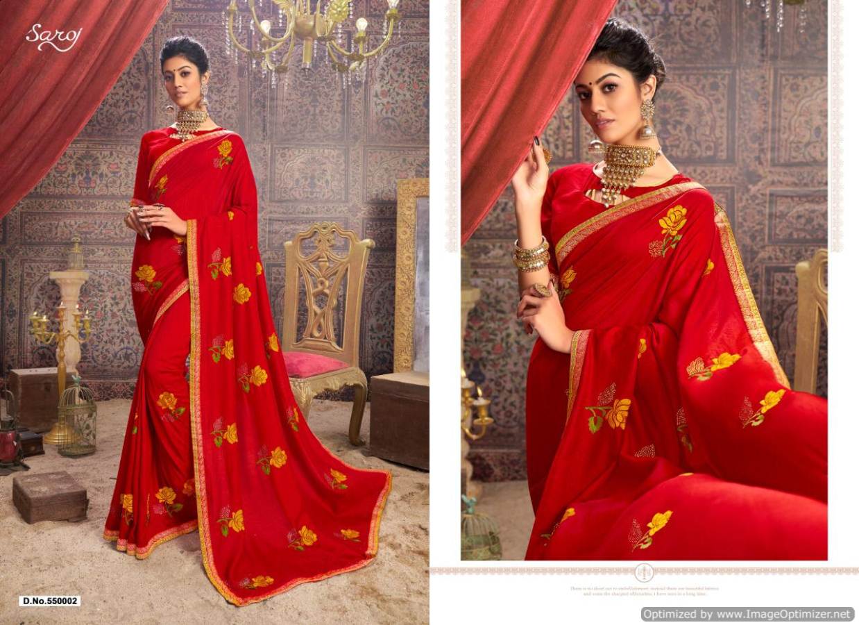 Saroj Present Spicy Look Heavy Saree Collection