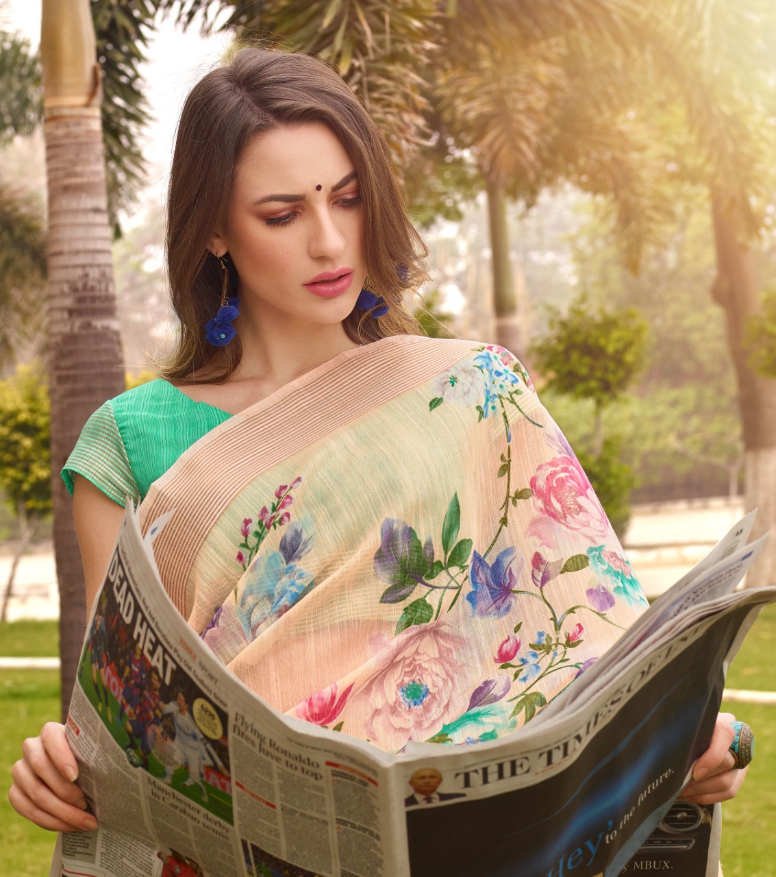 Shangrila Present Jaipuri Linen Vol 3 Sarees Catalogue