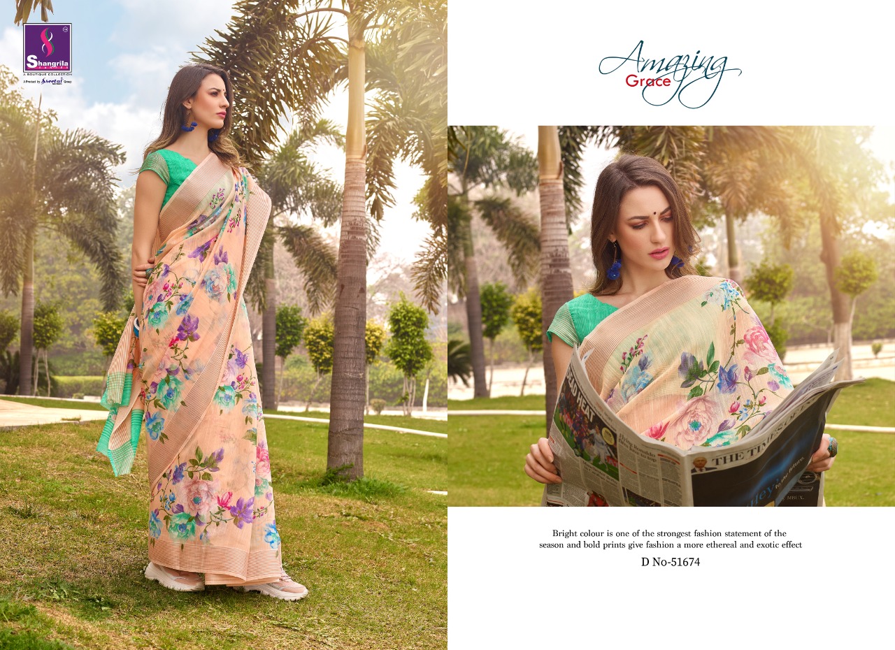Shangrila Present Jaipuri Linen Vol 3 Sarees Catalogue