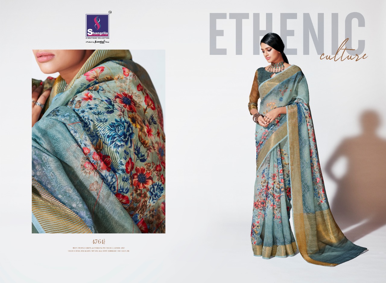 Shangrila Present Priyanshi Digital Sarees Catalogue